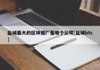 盐城最大的区块链厂是哪个公司[盐城btc]